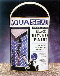 black bitumen paint